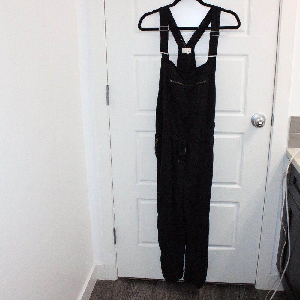 ARITZIA WILFRED Free Valletta Overalls Cropped twill overalls Size Medium Black